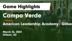 Campo Verde  vs American Leadership Academy - Gilbert  Game Highlights - March 26, 2024