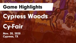 Cypress Woods  vs Cy-Fair  Game Highlights - Nov. 20, 2020