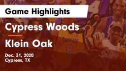 Cypress Woods  vs Klein Oak  Game Highlights - Dec. 31, 2020