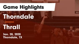 Thorndale  vs Thrall  Game Highlights - Jan. 28, 2020