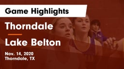 Thorndale  vs Lake Belton   Game Highlights - Nov. 14, 2020