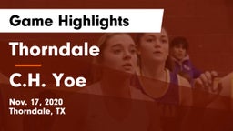 Thorndale  vs C.H. Yoe  Game Highlights - Nov. 17, 2020