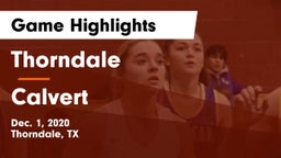 Thorndale  vs Calvert  Game Highlights - Dec. 1, 2020