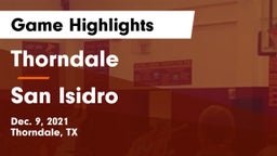 Thorndale  vs San Isidro Game Highlights - Dec. 9, 2021