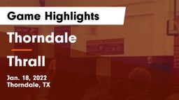 Thorndale  vs Thrall  Game Highlights - Jan. 18, 2022