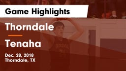 Thorndale  vs Tenaha   Game Highlights - Dec. 28, 2018
