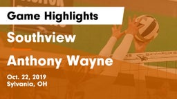 Southview  vs Anthony Wayne  Game Highlights - Oct. 22, 2019