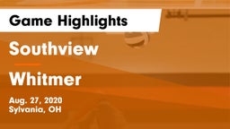Southview  vs Whitmer Game Highlights - Aug. 27, 2020