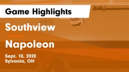 Southview  vs Napoleon Game Highlights - Sept. 10, 2020