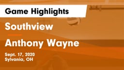 Southview  vs Anthony Wayne  Game Highlights - Sept. 17, 2020
