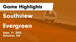 Southview  vs Evergreen  Game Highlights - Sept. 11, 2023