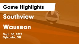 Southview  vs Wauseon  Game Highlights - Sept. 30, 2023
