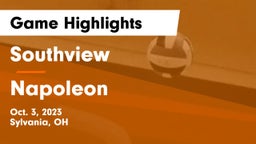 Southview  vs Napoleon Game Highlights - Oct. 3, 2023