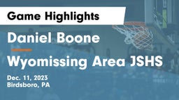 Daniel Boone  vs Wyomissing Area JSHS Game Highlights - Dec. 11, 2023