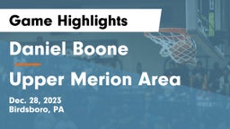 Daniel Boone  vs Upper Merion Area  Game Highlights - Dec. 28, 2023