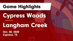 Cypress Woods  vs Langham Creek  Game Highlights - Oct. 30, 2020