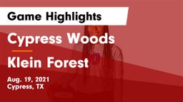Cypress Woods  vs Klein Forest  Game Highlights - Aug. 19, 2021