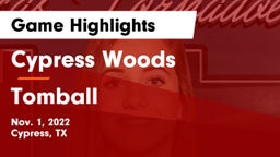 Cypress Woods  vs Tomball  Game Highlights - Nov. 1, 2022