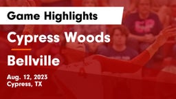 Cypress Woods  vs Bellville  Game Highlights - Aug. 12, 2023