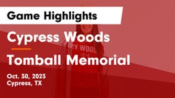 Cypress Woods  vs Tomball Memorial  Game Highlights - Oct. 30, 2023