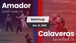 Matchup: Amador  vs. Calaveras  2016