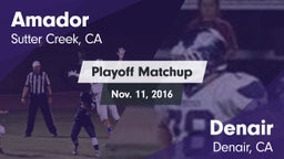 Matchup: Amador  vs. Denair  2016