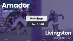 Matchup: Amador  vs. Livingston  2017