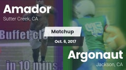 Matchup: Amador  vs. Argonaut  2017