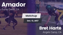 Matchup: Amador  vs. Bret Harte  2017