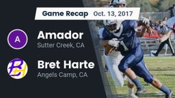 Recap: Amador  vs. Bret Harte  2017