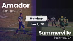 Matchup: Amador  vs. Summerville  2017