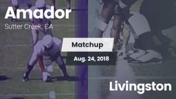 Matchup: Amador  vs. Livingston  2018