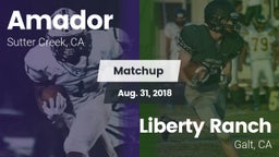 Matchup: Amador  vs. Liberty Ranch  2018