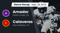 Recap: Amador  vs. Calaveras  2018