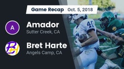 Recap: Amador  vs. Bret Harte  2018