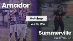 Matchup: Amador  vs. Summerville  2018