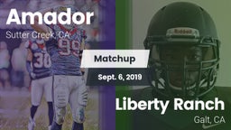 Matchup: Amador  vs. Liberty Ranch  2019