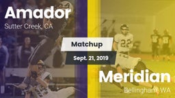 Matchup: Amador  vs. Meridian  2019