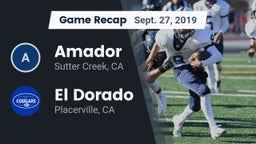 Recap: Amador  vs. El Dorado  2019