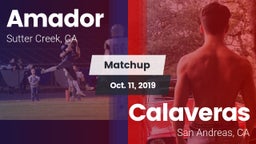 Matchup: Amador  vs. Calaveras  2019