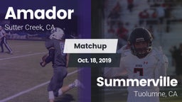 Matchup: Amador  vs. Summerville  2019