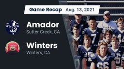 Recap: Amador  vs. Winters  2021