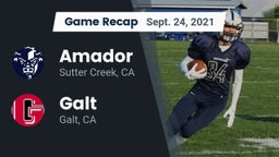 Recap: Amador  vs. Galt  2021