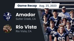 Recap: Amador  vs. Rio Vista  2023