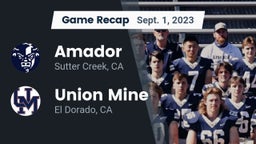 Recap: Amador  vs. Union Mine  2023