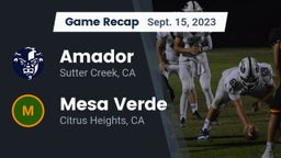 Recap: Amador  vs. Mesa Verde  2023