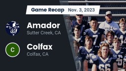 Recap: Amador  vs. Colfax  2023