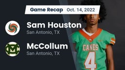 Recap: Sam Houston  vs. McCollum  2022