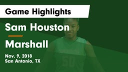 Sam Houston  vs Marshall  Game Highlights - Nov. 9, 2018