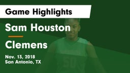 Sam Houston  vs Clemens  Game Highlights - Nov. 13, 2018